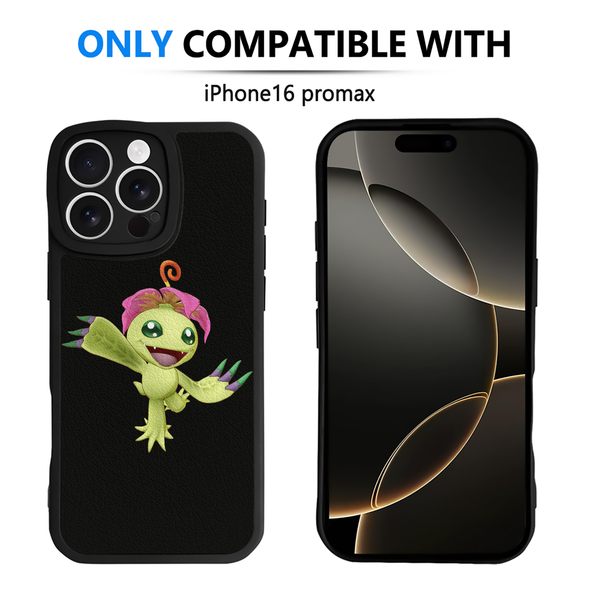 （画像用） Digimon デジタルモンスター/デジモン 【iPhone 16シリーズ対応】シリコンスマホケース（レザー調） 材質：シリコン